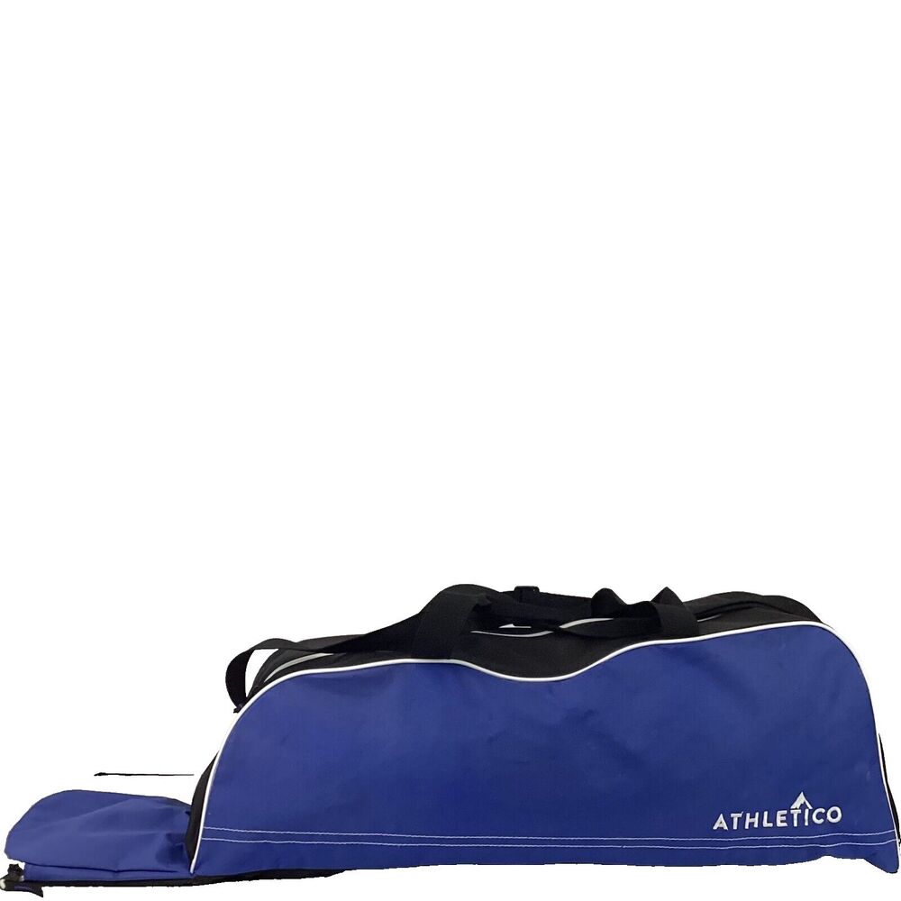 Athletico Baseball Bat + Gear Carry Bag - Double Handle - Blue/Black - 29" Long